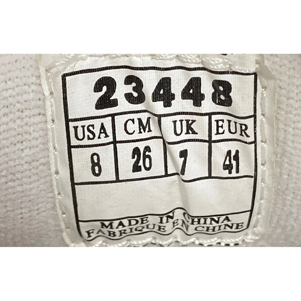 Brooks 23448 Vtg Chunky Sneakers White Navy‎ Blue Mens 8 Womens 9.5 Y2K 90s